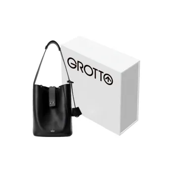 GROTTO Cow Leather Bucket Bags Shoulder Bags Medium Size Women's Multicolor