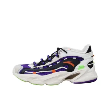 Anta Walker Low Top Running Shoes Men's White Purple