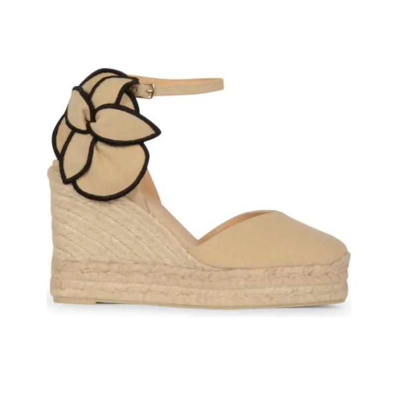 Castañer Coco Wedge Heel High Heels Women's Brown-2