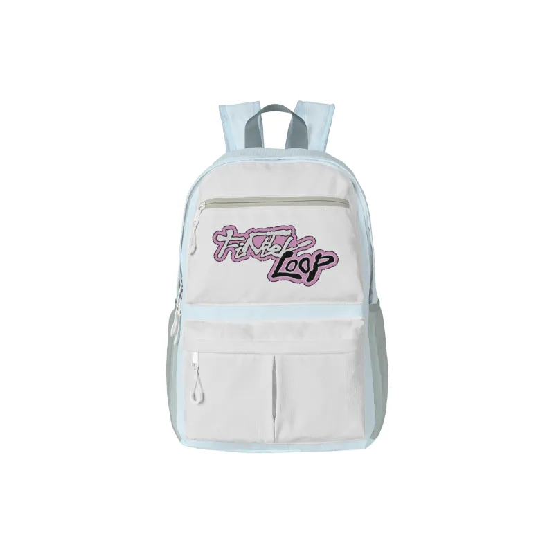FINITE LOOP Eco Friendly Fabric Backpack Large Size Unisex Gray-22