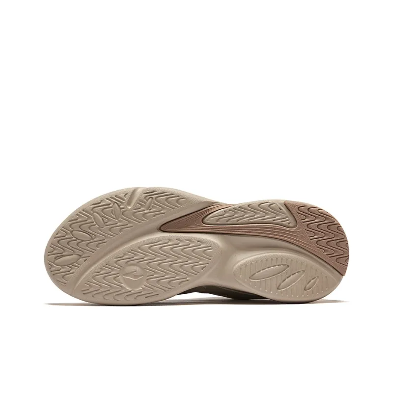 Erke Height Increasing Rebound Slip-Resistant Low-Top Casual Shoes Men's Light Linen Gray Taupe-4