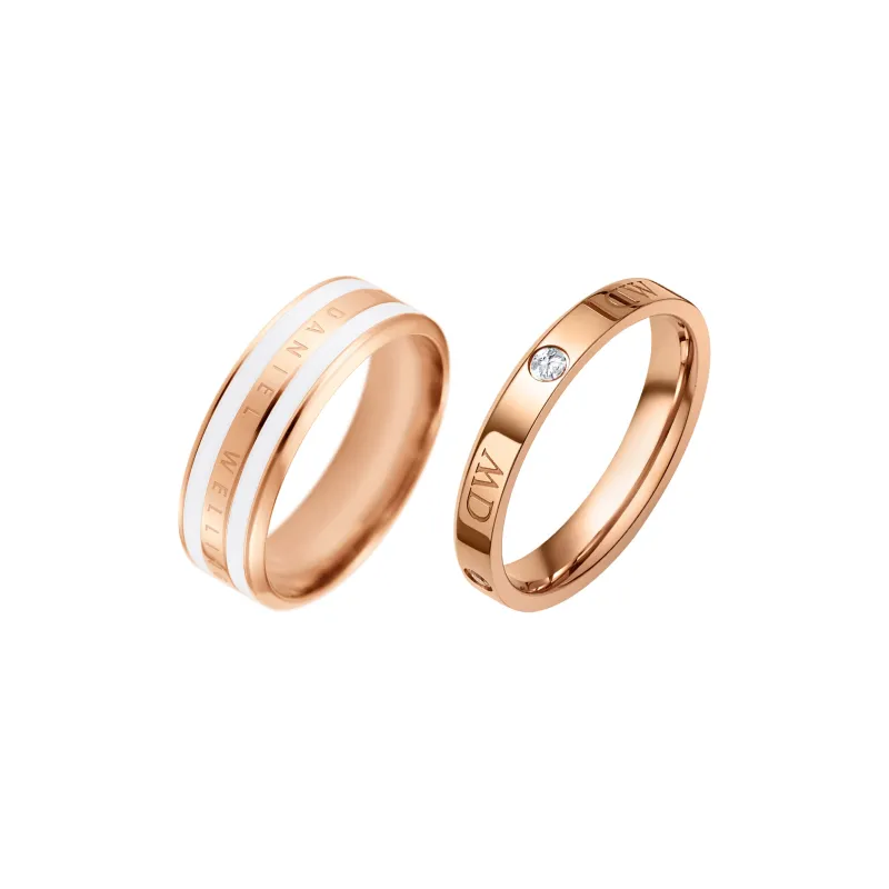 Daniel Wellington Alloy Rings Unisex-0