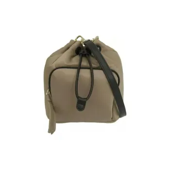 Furla Nylon Bucket Bag, Shoulder Bag, Crossbody Bag Mini Women's Khaki