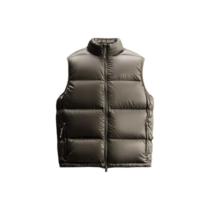 ZARA Vests Men Gray Green-0