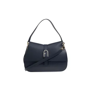 Furla Calfskin One Shoulder Handbag Large Size Women's Mediterranean