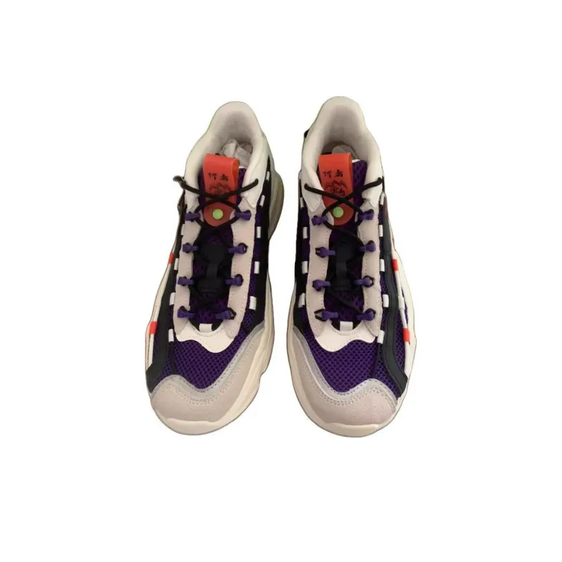 Anta Walker Low Top Running Shoes Men's White Purple-3