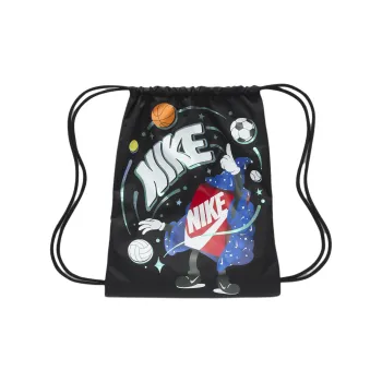 Nike Polyester Backpack Unisex Black & Multicolor