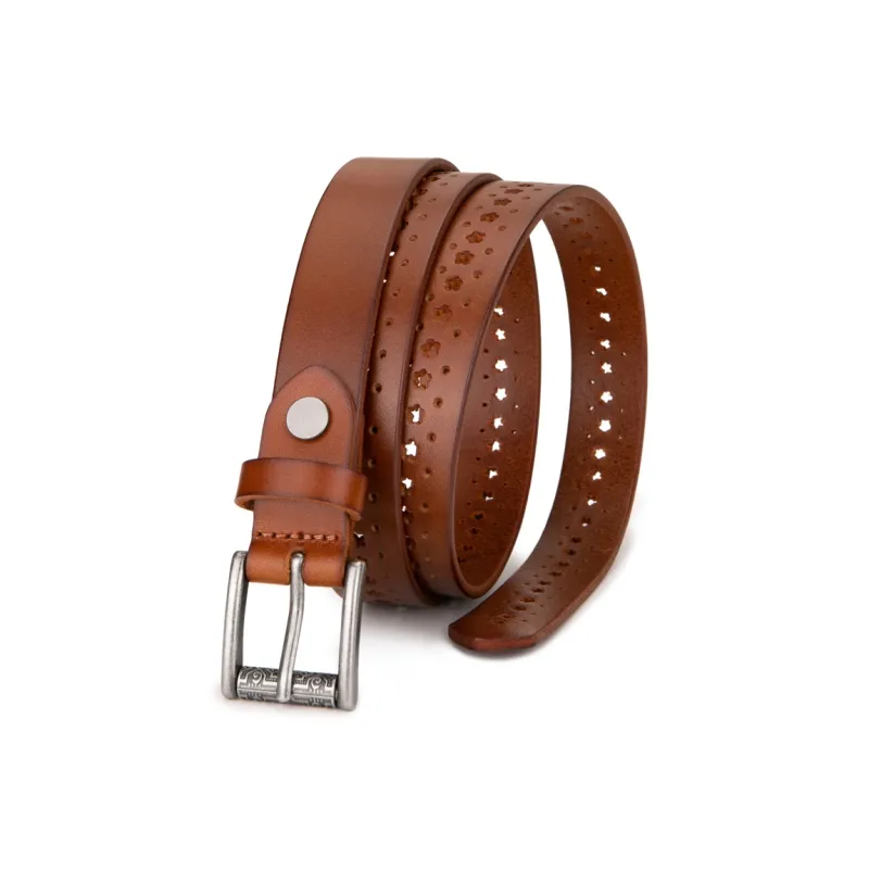 Cows Reign Top Grain Cow Leather Leather Belts Women's Width 2.4CM-5