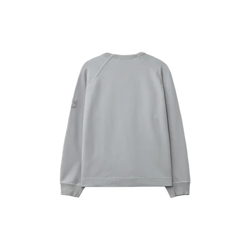STONE ISLAND Ghost Logo Patch Crewneck Sweatshirt-1