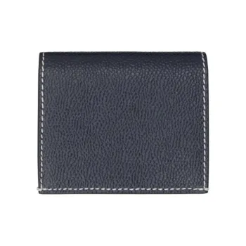 THOM BROWNE· Cow Leather Card Holder Men's Marine Blue