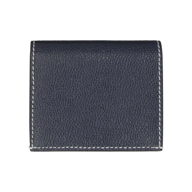 THOM BROWNE· Cow Leather Card Holder Men's Marine Blue-0