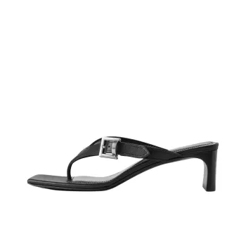 Balenciaga Bel Air Flip Flops 5cm Women's Black