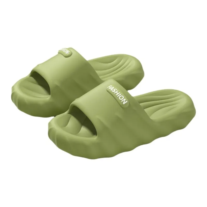 ECAC EVA Slippers Home Slip Resistant Couple Platform Squashy And Bouncy Feeling Bathroom Bathing Slippers-5