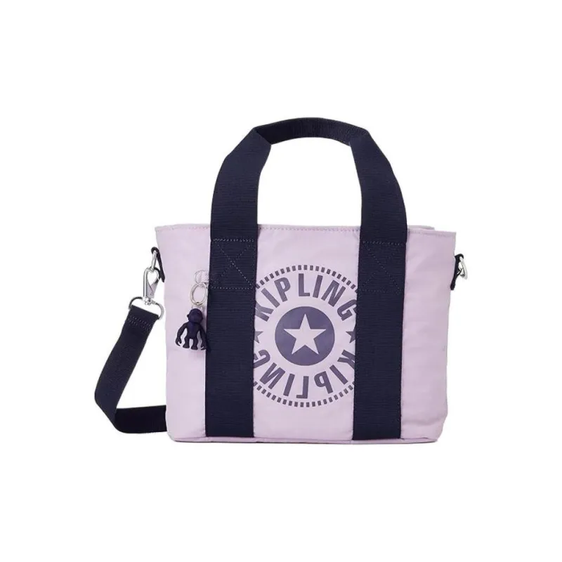 Kipling Nylon Shoulder Bag, Crossbody Bag, Handbag Women's Light Purple-0