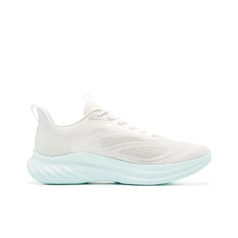 QIAODAN Cushioned Slip-Resistant Abrasion-Resistant Low-Top Casual Running Shoes Men's White-1