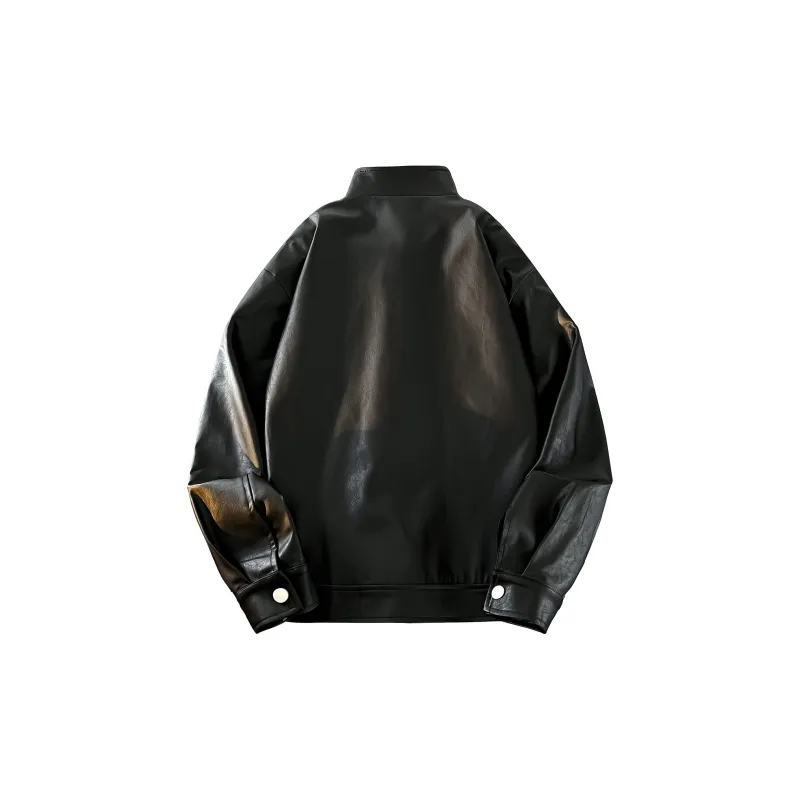 MEIPIN TANG Leather Jacket Unisex-12