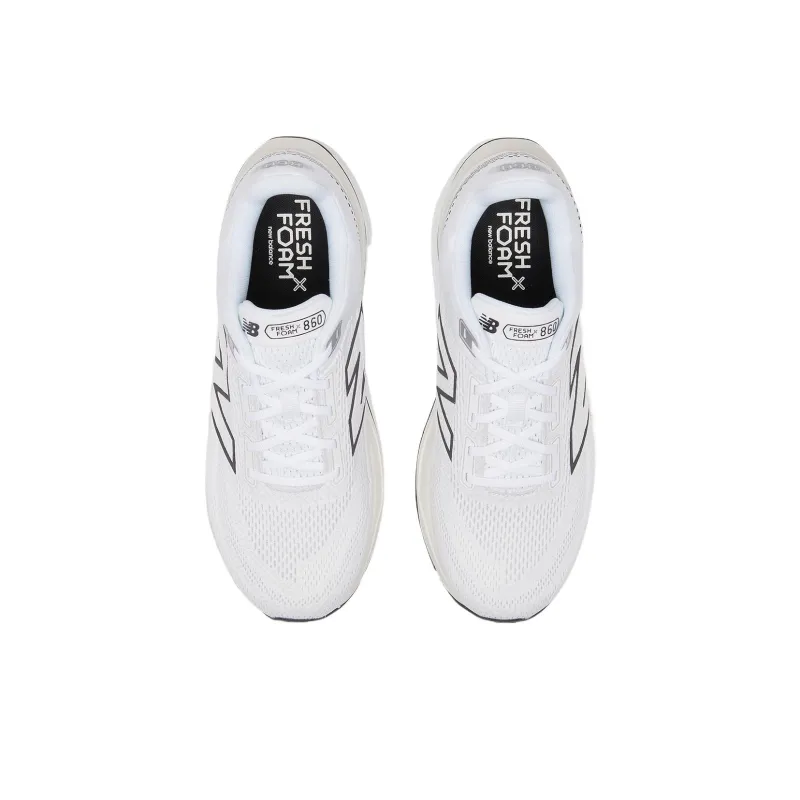 New Balance Fresh Foam X 860v14 Cushioning Low Top Running Shoes Men's White-3