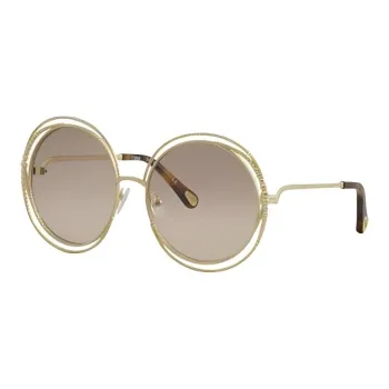 Chloe Metal Round Sunglasses Women's Pink