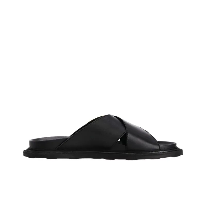 MOSCHINO Slide Slippers Men's Black-1
