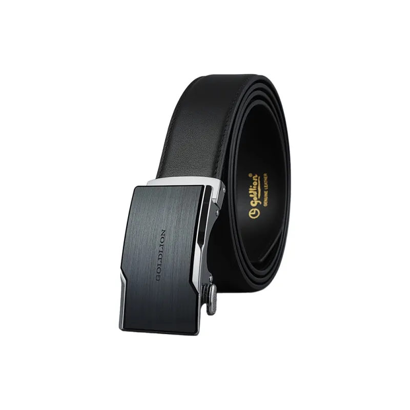 GOLDLION Top Grain Cow Leather Leather Belts Men's 3.5cm-0