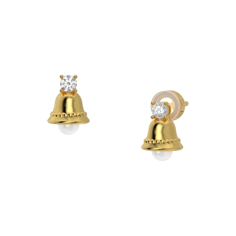 MARSEVEN 925 Silver Plated In 18K White Gold Earrings Women's-4