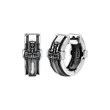 MYSH 925 Sterling Silver Earrings Men's
