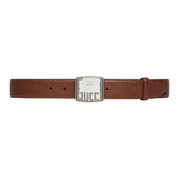 GUCCI Logo Plaque Buckle Belt