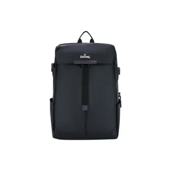 SPALDING Membrana Dermalis With Polyester 3D Style Casual Fashion Backpack Regular Unisex Black
