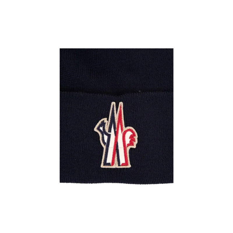 Moncler Grenoble Logo Patch Knitted Beanie-4