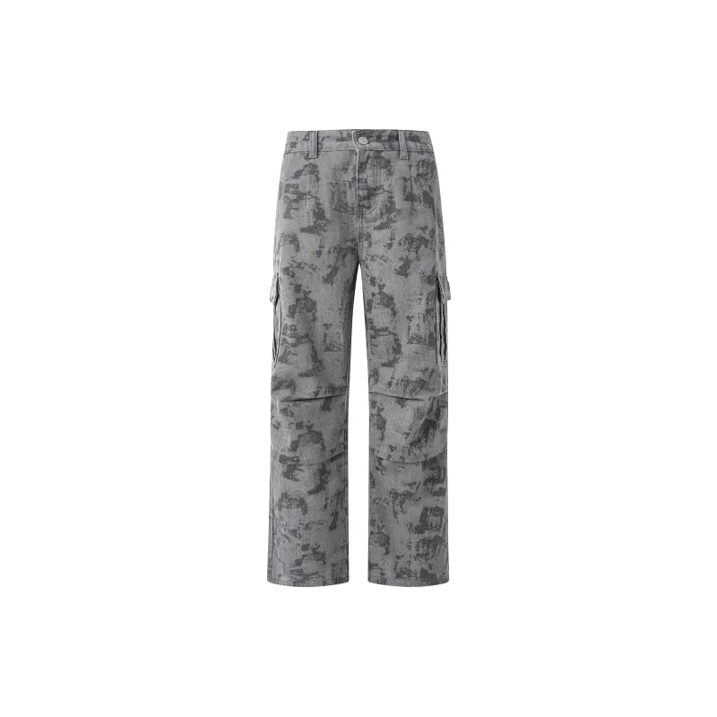 NEVER RULE Casual Pants Unisex Blue-10