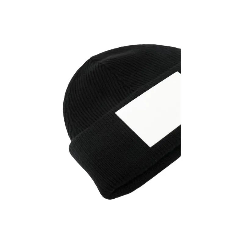 MM6 Maison Margiela Numbers Motif Rib Knitted Beanie-2