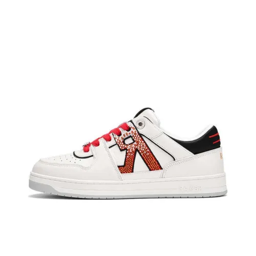 RARE Low Top Skateboard Shoes Men's White Red