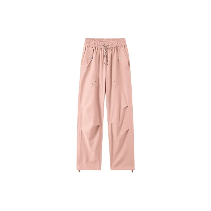 Worthwhile Movement Casual Pants Unisex Beige Apricot-7
