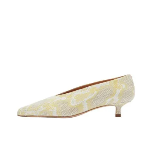 Aeyde Clara Slim Heel High Heels 3.5cm Women's Beige Yellow