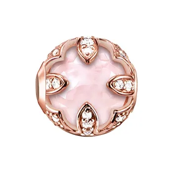 Thomas Sabo Silver, Gold Plated, Quartz, Zircon Pendants Women's Rose Gold