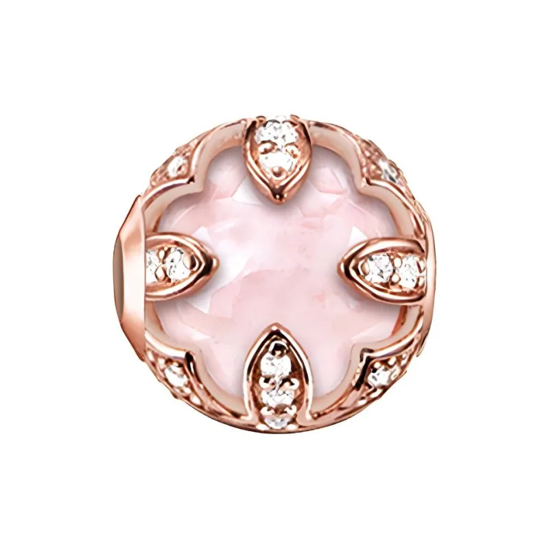 Thomas Sabo Silver, Gold Plated, Quartz, Zircon Pendants Women's Rose Gold-0