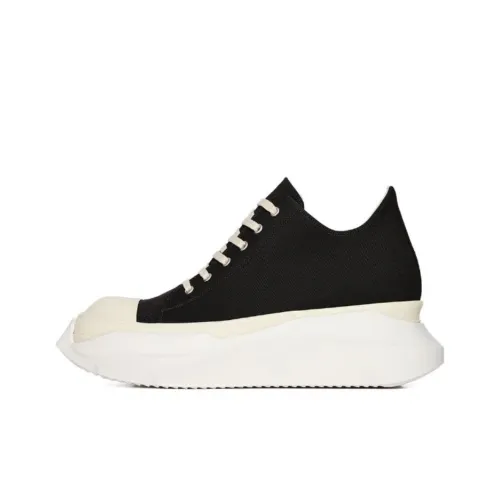 Rick Owens DRKSHDW Low Top Canvas Shoes Men's Black