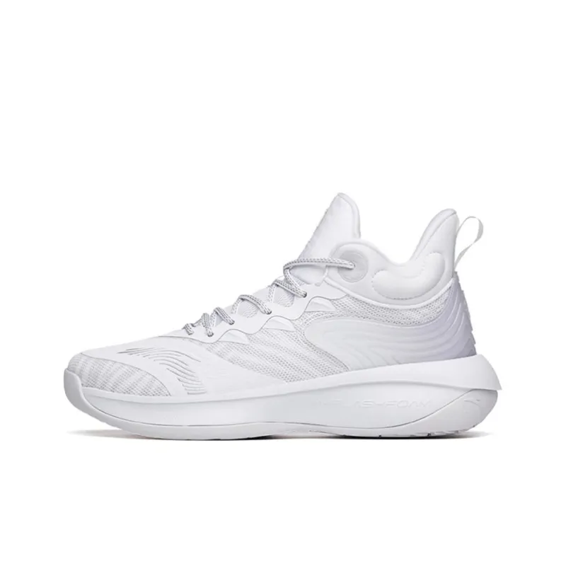 Anta Tiger Roar Mid Top Basketball Shoes Men's Gray Asian Version-0