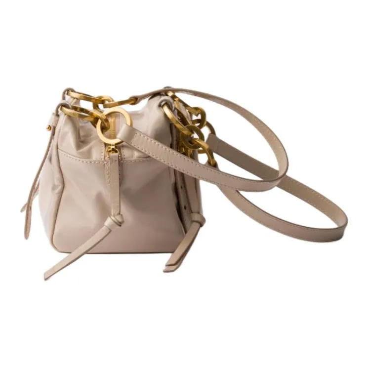 PRADA Calfskin Shoulder Bag Mini Women's Pink-2