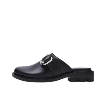 Both ReRe Closed Toe Slippers Unisex Black