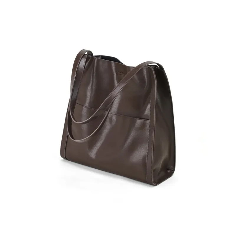 BOSTANTEN Cow Leather Tote Bag, Shopping Bag, Shoulder Bag Women's Multicolor-1