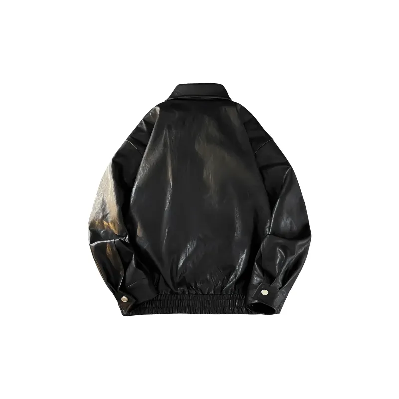 Pirkadat Leather Jacket Unisex Warm Black-1