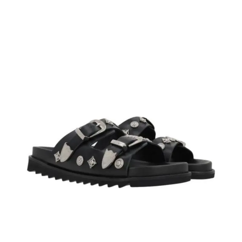 TOGA VIRILIS Slide Slippers Men's Black-2