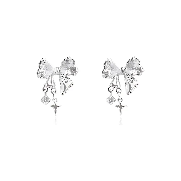 SHEEHHYY Alloy Stud Earrings Women's-1