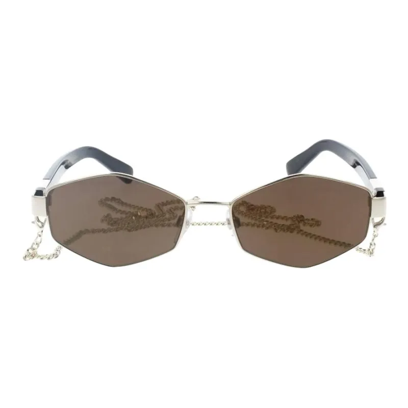 MARC JACOBS Metal Irregular Shape Sunglasses Women's Gold-1
