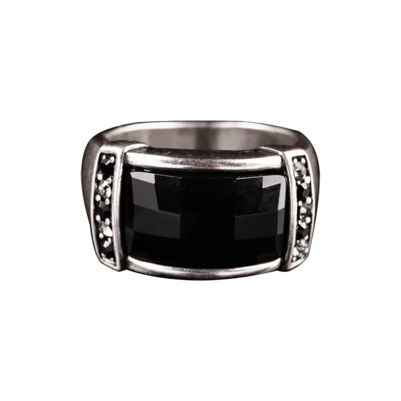 IDEE CREATIVE IDEA FOR YOU Alloy Artificial Zircon Rings Unisex-2