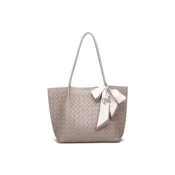 FAIRWHALE Cow Leather Shoulder Bag Large Size Women's Elephant Gray/Black/Coffee/Brown/Olive Green