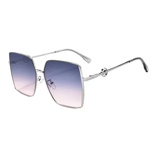 Sagawa Metal Irregular Shape Sunglasses Unisex