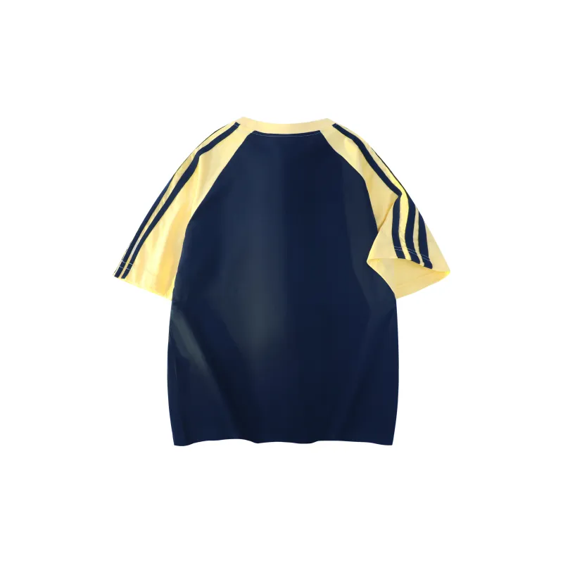 Mackyo T-Shirt Unisex Yellow & Navy Blue-1
