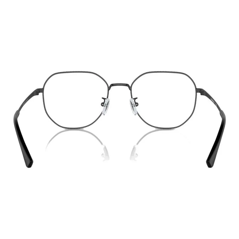 EMPORIO ARMANI Metal Irregular Shape Eyeglass Frames Men's Black-4